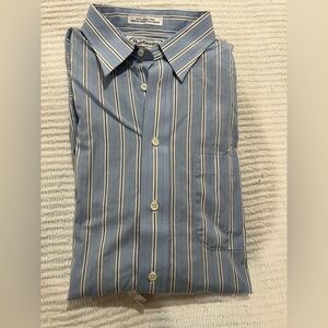 New Burberry Blue Striped Men's Shirt